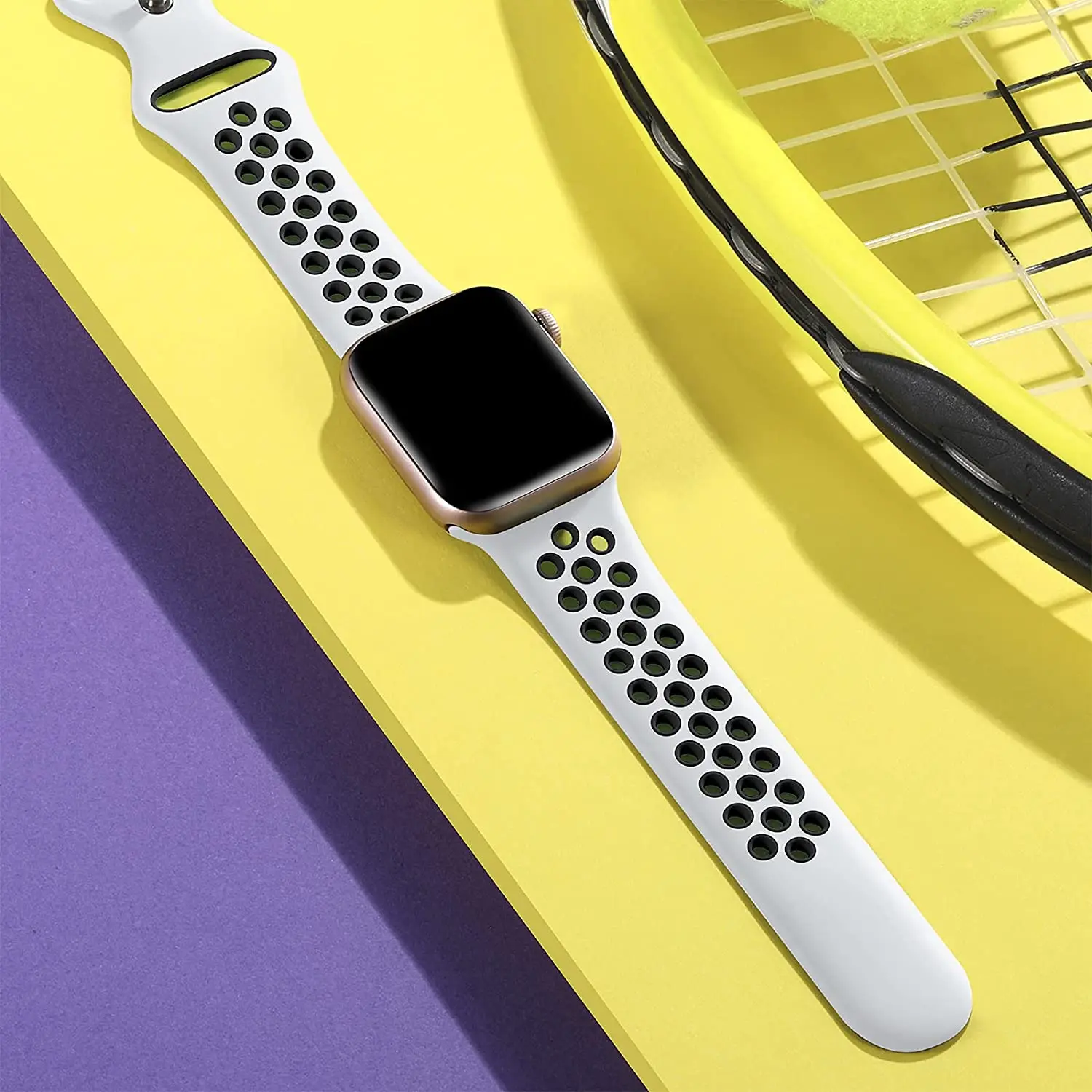 Sport Strap For Apple Watch Band 6 SE 5 4 44mm 40mm Silicone Breathable Belt Bracelet to iWatch Watchband Series 54321 38mm 42mm
