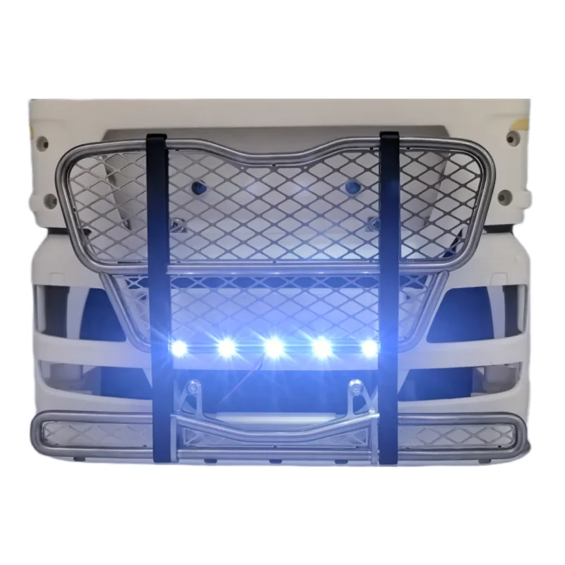 Collision Barrier Cattle Fence Lamp for Tamiya 1/14 RC Truck MAN TGX 540 56325 Tractor Trailer Degree Front Bumper Light Parts 2