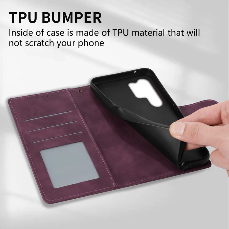 Premium Waterproof Magnetic Leather Wallet Case – Drop-Proof & Dustproof Protection
