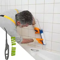 Caulk Remover Adhesive Scraper Seam Repair Tool Kit ABS Kit Tool Grout Removal Tool For Bathroom Kitchen Window Sink 2