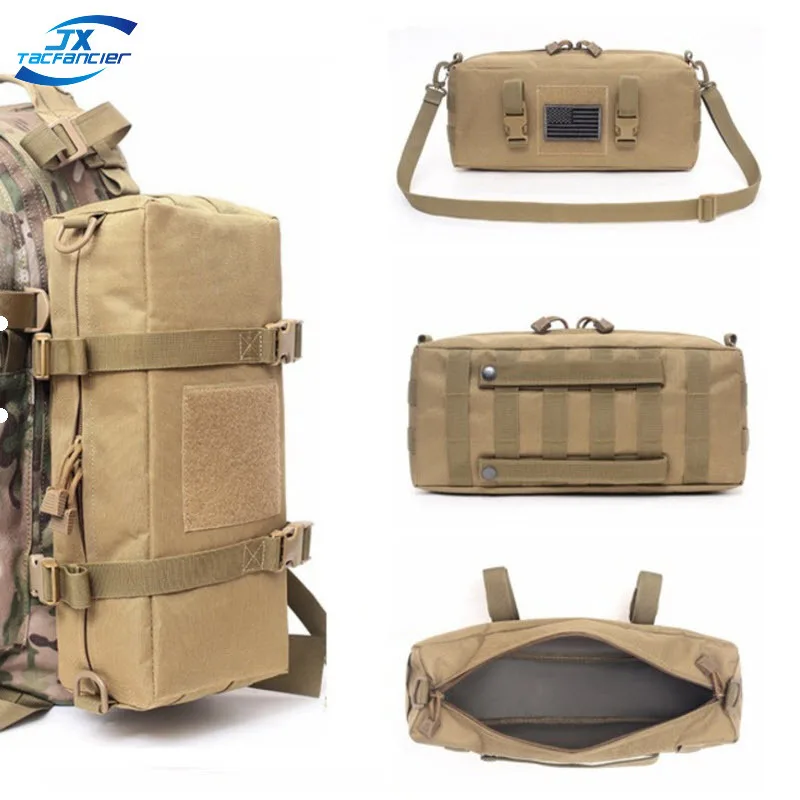 

Tactical Molle Single Shoulder Bag Sundries Storage Pouch Large Capacity Quick Release Buckle Outdoor Hiking Hunting Accessories
