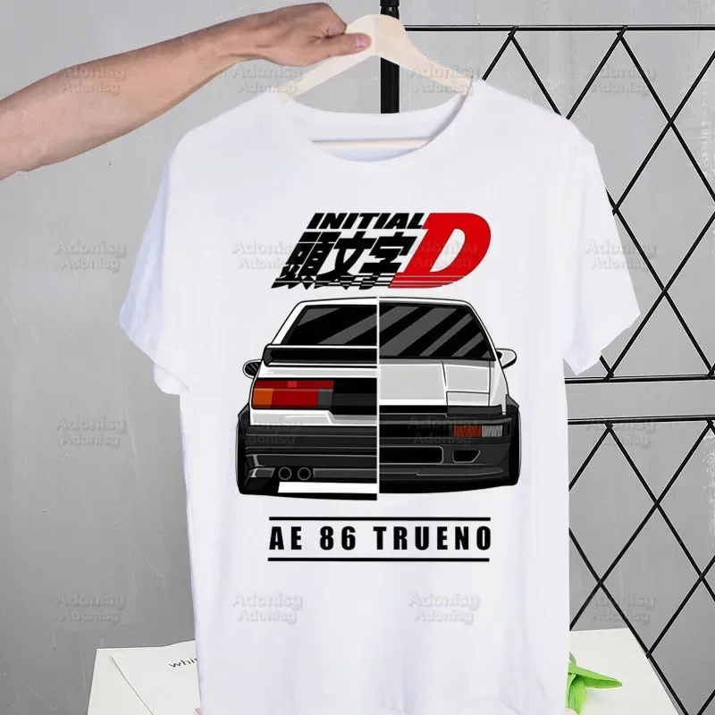 thumbnail image 1 of Camiseta de Manga corta con estampado de Initial D Drift Car Akagi RedSuns, camisa de Anime AE86, JDM, Tops de Takumi Fujiwara, 1 of 4