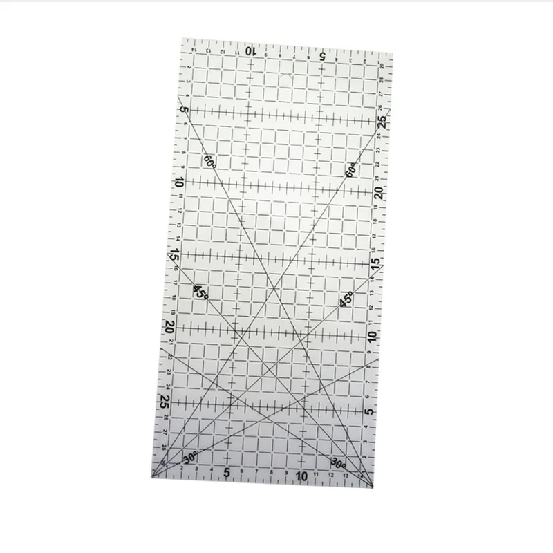 1PC 패치 워크 눈금자 퀼트 도구 30X15 Cm 높은 학년 아크릴 소재 투명 눈금자 규모 학교 Supplie