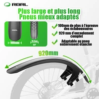 RBRL garde-boue de vélo élargi étendu Compatible avec 3 "largeur de pneu 26-29 garde-boue de vélo de montagne résistant aux éclaboussures à couverture complète 4