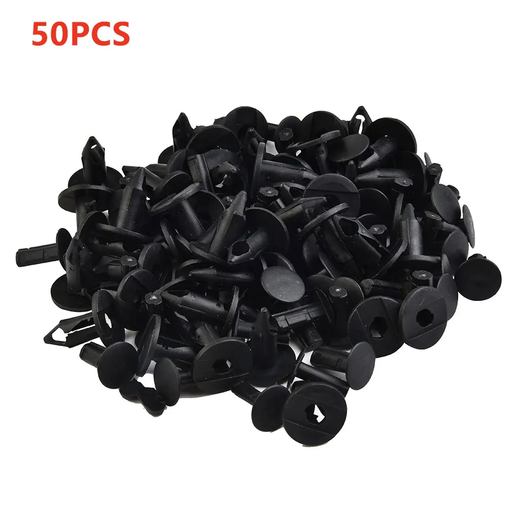 

50 Pcs Car Plastic Rivets Kit 8mm ATV UTV Car Shield Push Pin Rivet Retainer Clip Auto Fastener Clip For Car Truck Caravans