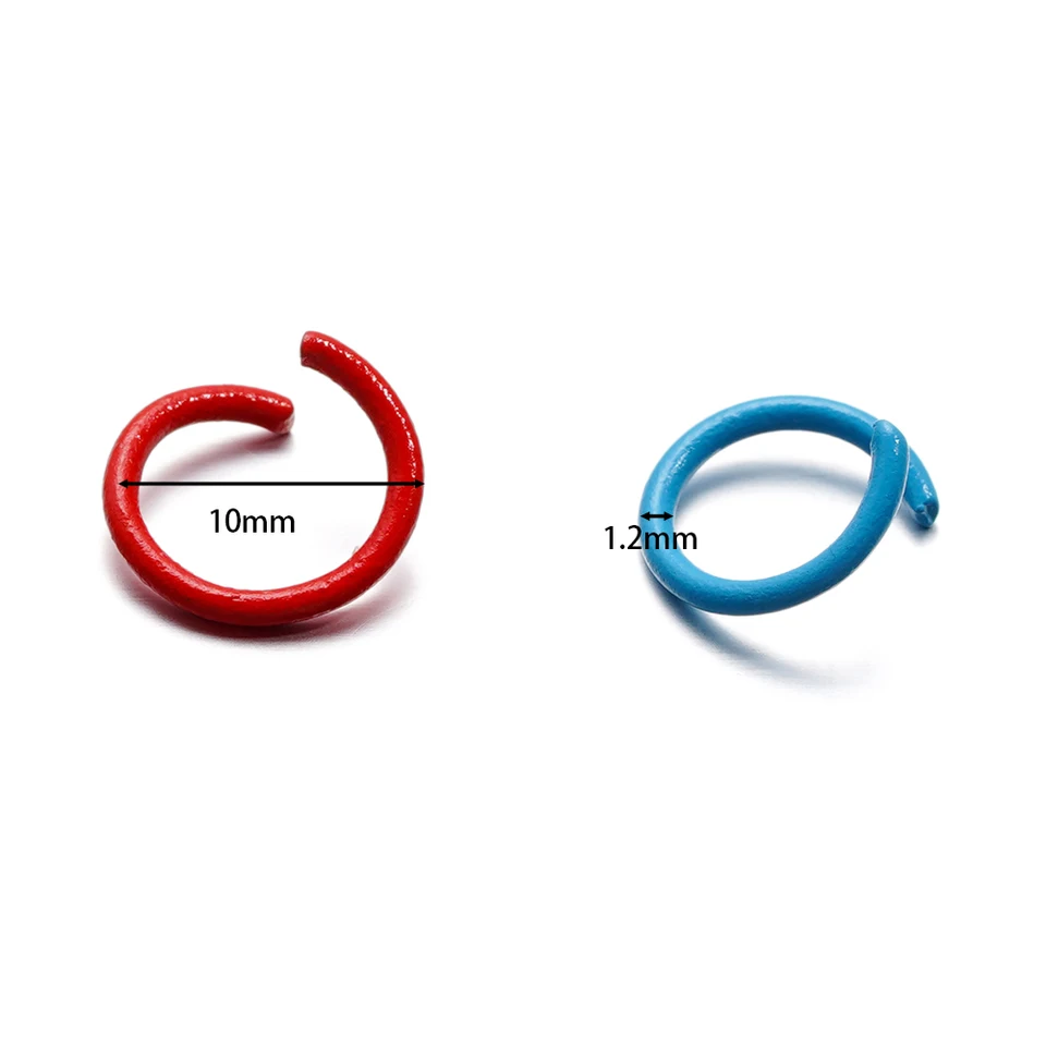 100 Anillos De Salto (Jump Rings) Abiertos De Colores - Chapados En Oro, Para Joyería Y Manualidades