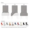 Velvet Chair Cover for Dining Room Spandex Stretch Super Soft Chair Slipcover for Kitchen Home Hotel Wedding Banquet 6