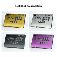 Haute42 HautePad C-AT Hitbox Leverless Controller Magnetic Aluminum Alloy Panel With Laser-Etched Diamond Pattern Metal Panel - Image 6