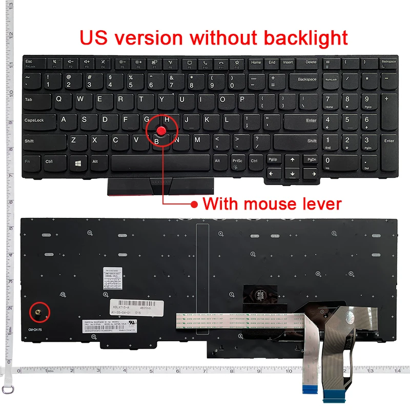 Tastiera portatile americana per LENOVO Thinkpad L14 L15/T14 P14S Gen1/2/T15 P15S/E15 Gen 2 R15 / T14S Gen1/E14 R14 S3 GEN2 T15/T15 Gen1/2 - immagine 6