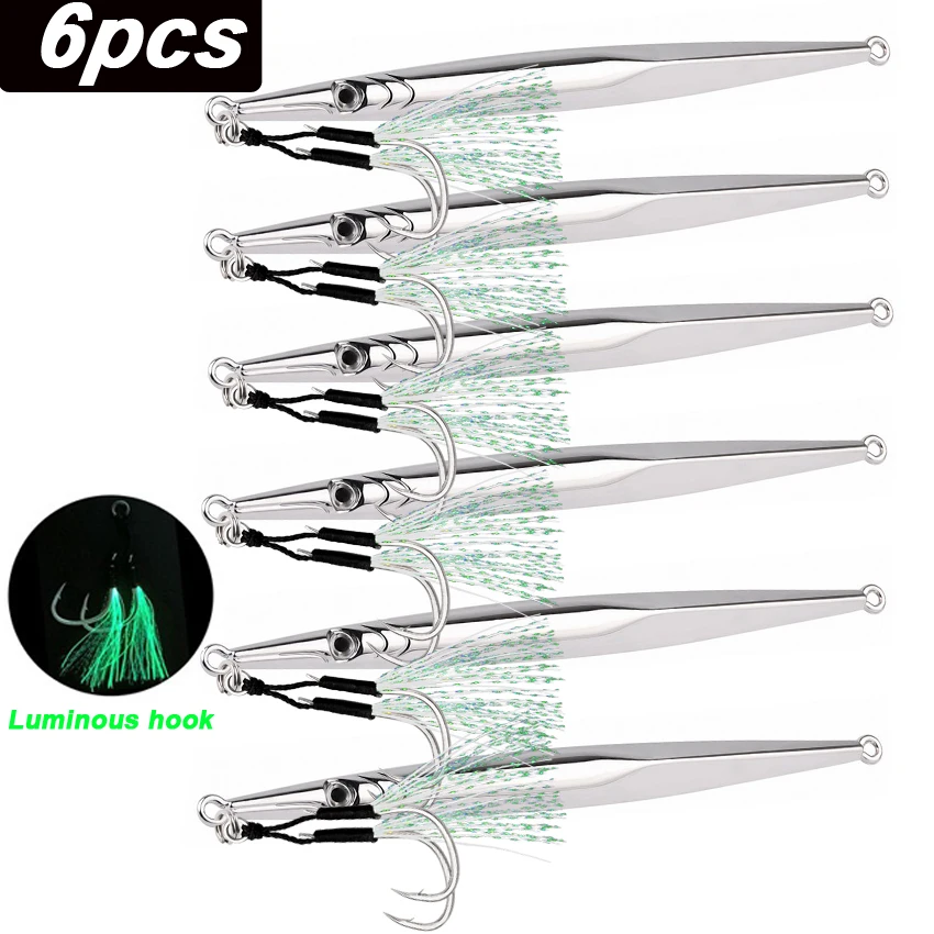 Kit De 5 Leurres Métalliques Pêche Mer 30g - Micro Jig Cuillère - Couleurs Variées Avec Boîte