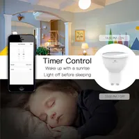 MOES GU10 WiFi Smart LED Bulbs RGBW C+W White Dimmable Lamps Tuya APP Remote Control Light Bulbs Work with Alexa/Google - Image 4