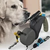 For 2 Dogs Walking Pet Traction Rope Belt Retractable Adjustable with Light Double Pet Supplies Dual Dog Leash Rotation Pet Rope 2