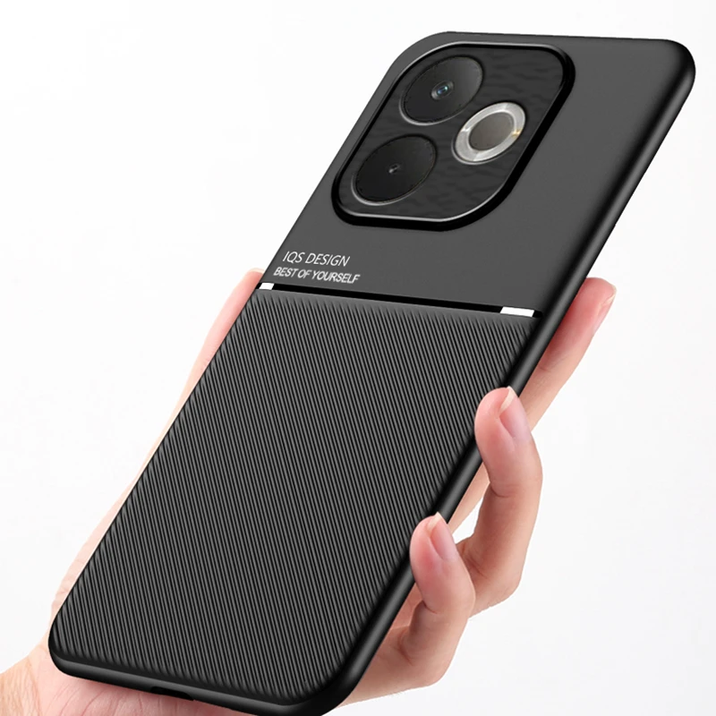 Textured Magnetic Shockproof & Drop-Resistant Phone Case with Full Coverage Protection