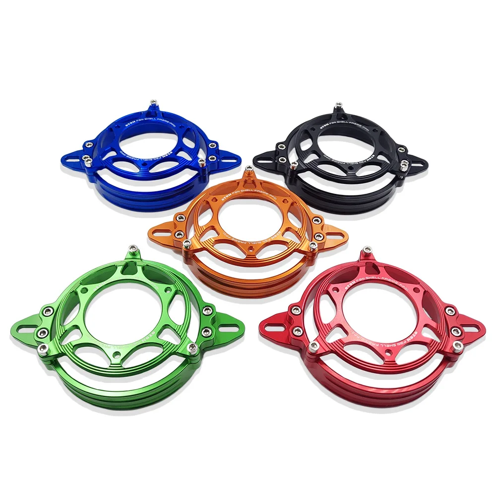 Motorcycle Cooling Fan Radiator Fan Mounting Kit Oil Cooler Fan Shell Motorcycle Radiator Guard Water Cooling Bracket Cover Outer Casing Protection Frame ATV UTV Accessories
