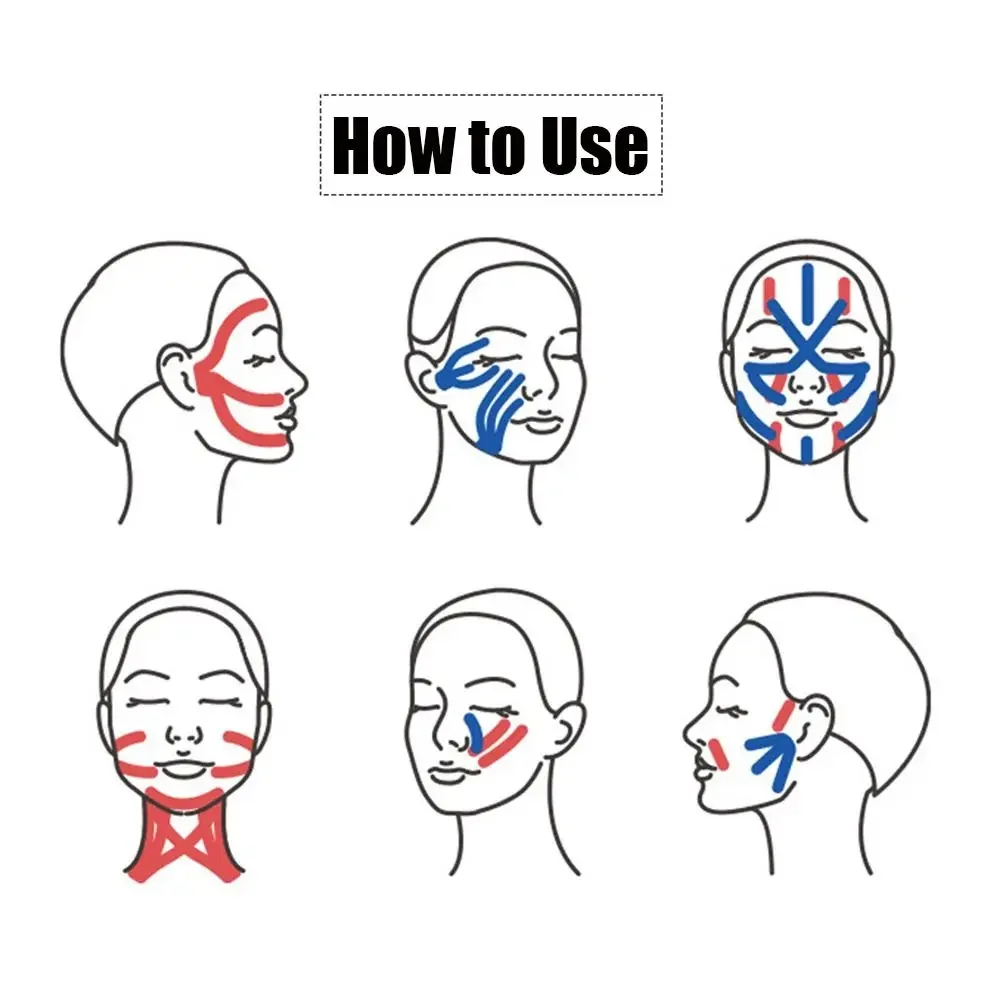 New Toning Japanese Face Tape Firming Anti-Wrinkle Face Toning Belts Tightening Skin Face Lift Tape Unisex