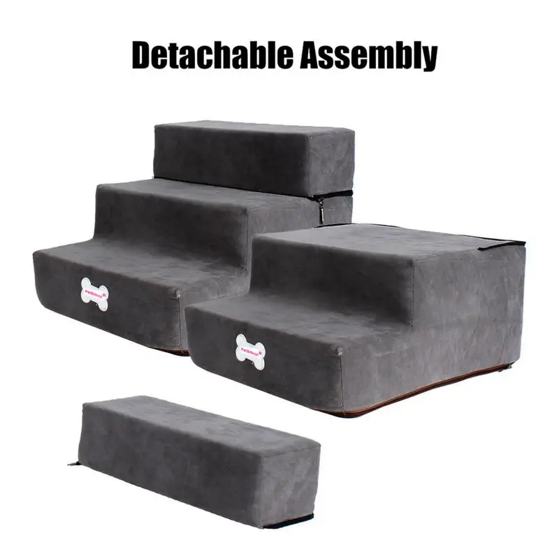 Pet Ramp Stairs Small Dog Stairs 3 Steps 30cm Height Small Dog Cat Antislip Removable Dogs Bed Pet Supplies