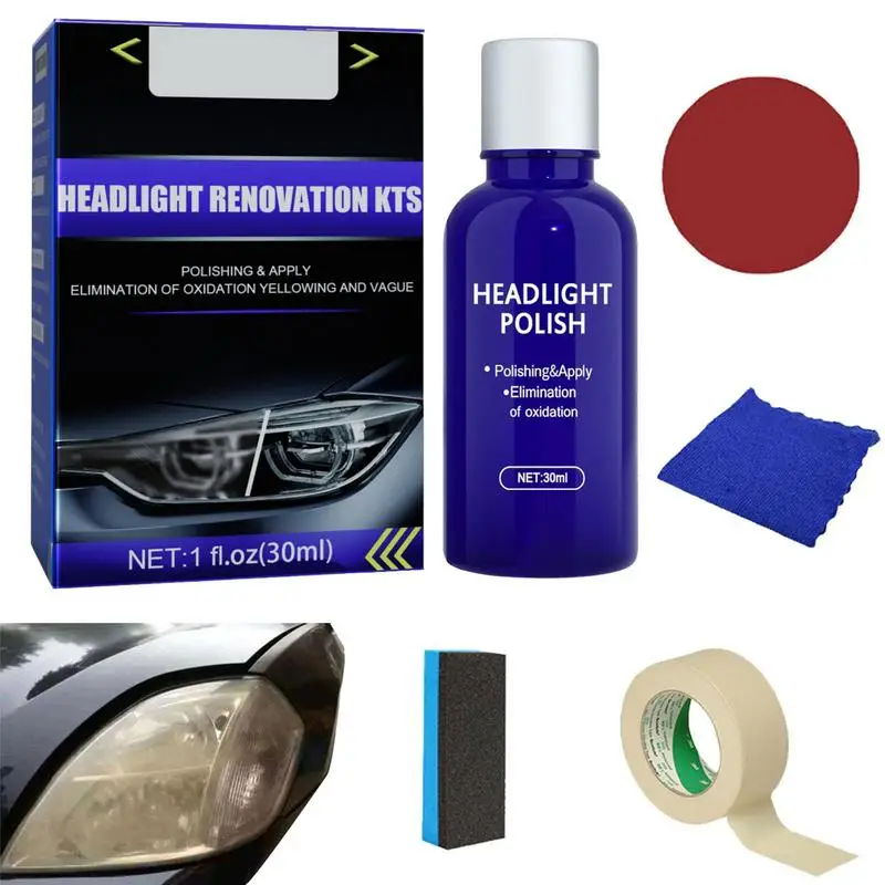 Auto Scheinwerfer Reparatur satz Lampe Kristall beschichtung Sanierungs  mittel für Oxidation Rücklicht Linse Reinigungs schutz zubehör