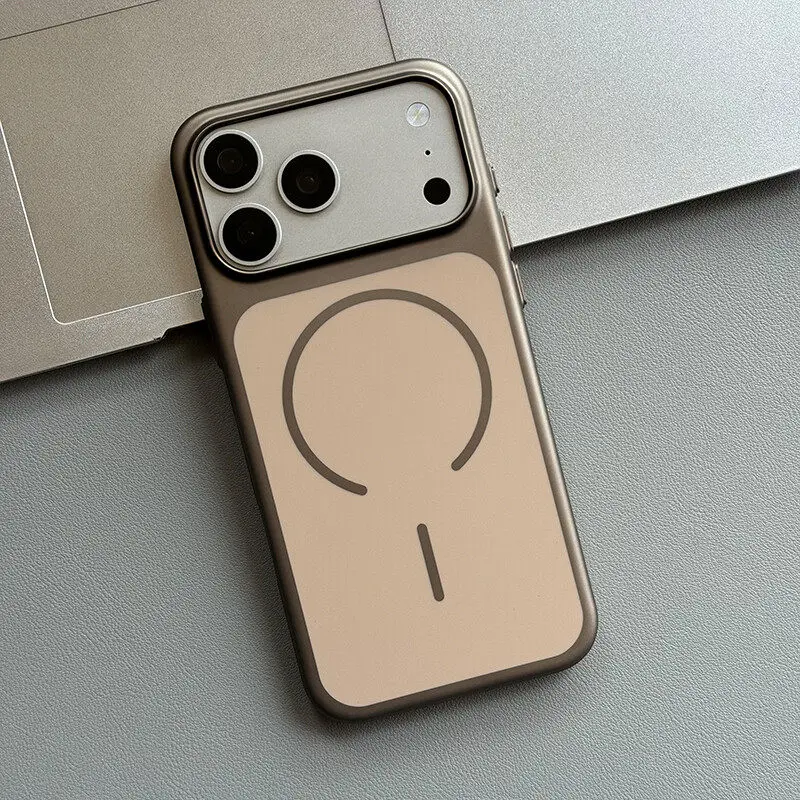 Ultra Thin Luxury Metallic Paint Magnetic Phone Case - Wireless Charging Compatible