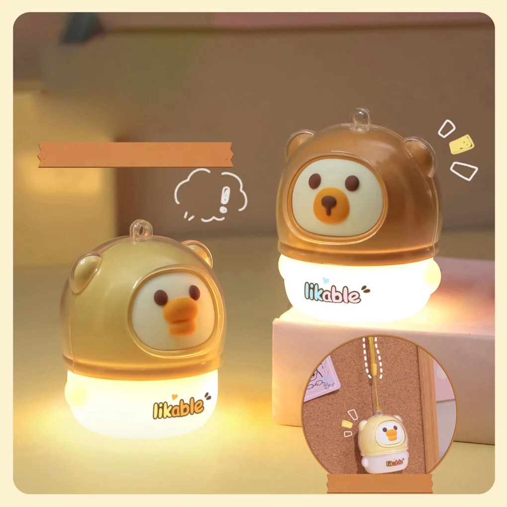 

2/3 Rechargeable And Portable Soft Materials Night Light Kids Lamp For On Go Dimmable And Eye Friendly Green Panda Rope