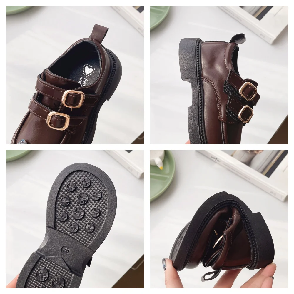 Leather Girls Mary Jane Flats Shoes for Autumn