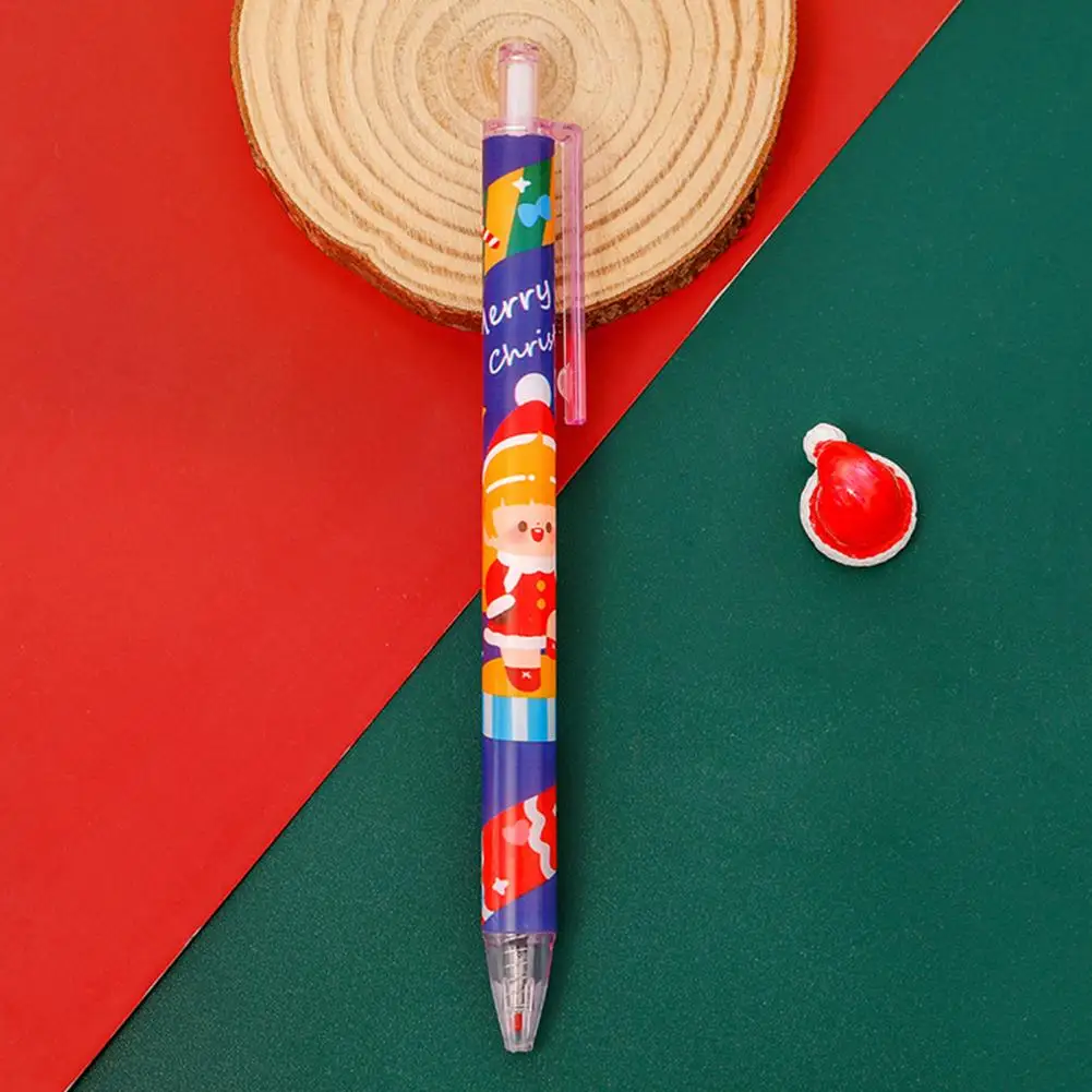Penne Gel Natalizie Penne Da Scrittura Festive Penne A Sfera Natalizie Vibranti Con Motivi Squisiti Punto Ultra-Fine Per La Scrittura