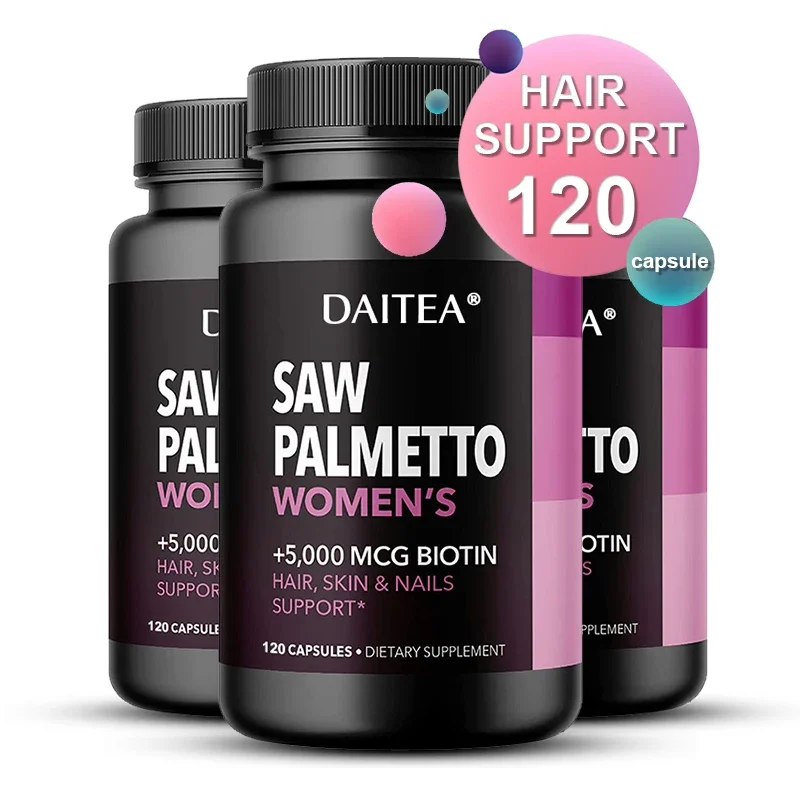 

Saw Palmetto Capsules for Women DHT Blocker Supports Urinary Tract Health Supports Bladder Health Promotes Hair Growth