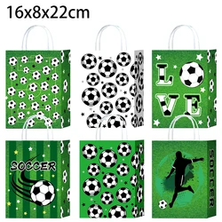 Glow - in - the - Dark Soccer Ball Temporary Tattoos for Kids - Luminous Football Party Supplies (6pcs gift bag)