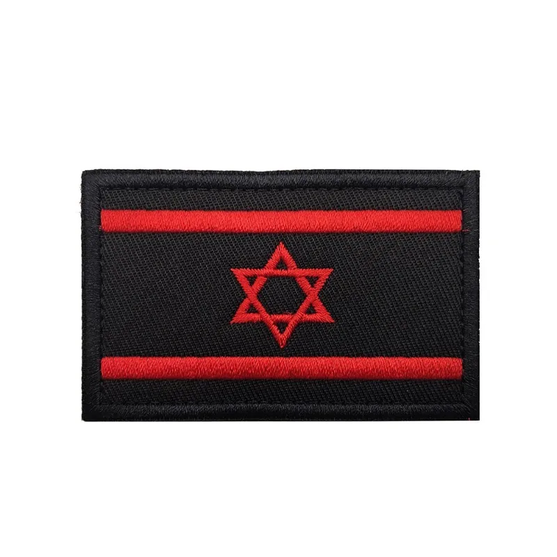 1 Stuk Borduurwerk Israël Vlag Brassard Tactische Patches Doek Joodse Armband Leger Haak En Lus Embleem Israeli Combat Badges