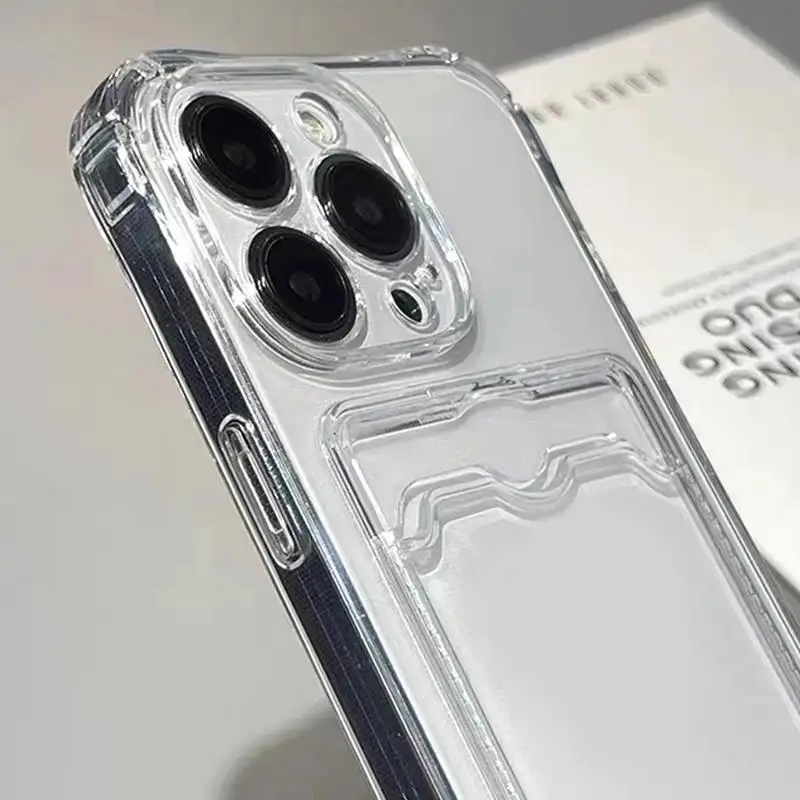 Versatile Clear Soft Wallet Cover with Card Slot