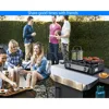 Propane Stove 2 Burner Propane Gas Stove Auto Ignition Portable Gas Stove 26000 BTU Propane Burners LPG with CSA Hose 6