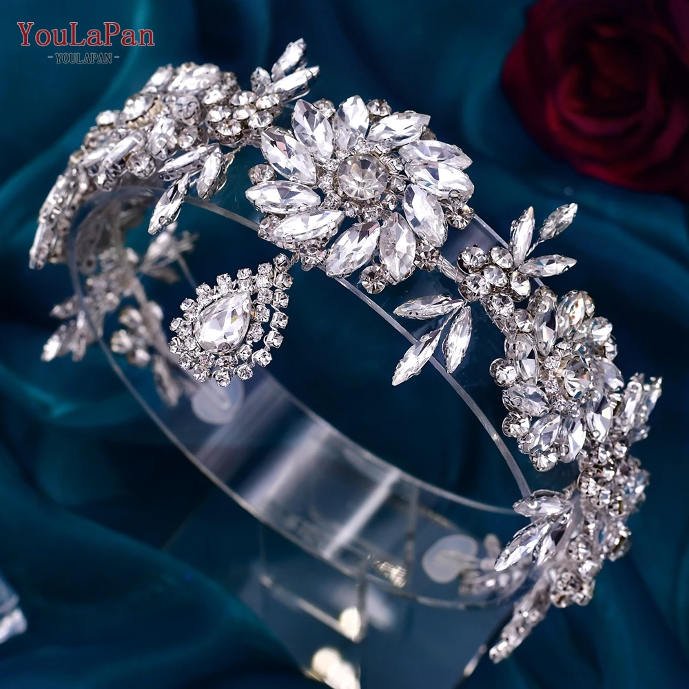 HP440 Bohemian Forehead Bridal Headband Rhinestone Crown For Women Wedding Hair Accessories Vintage Crystal Headdresses hair accessories,bridal hair accessories,bridal jewelry set
