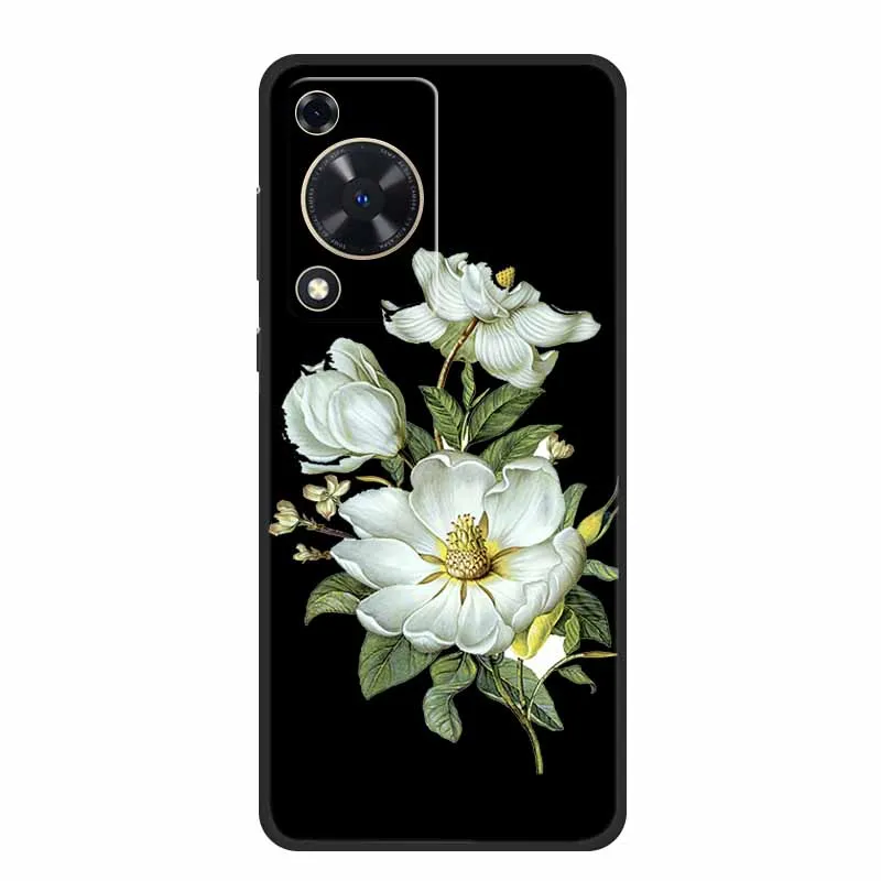 Black Silicone Soft Phone Case with Cartoon Design