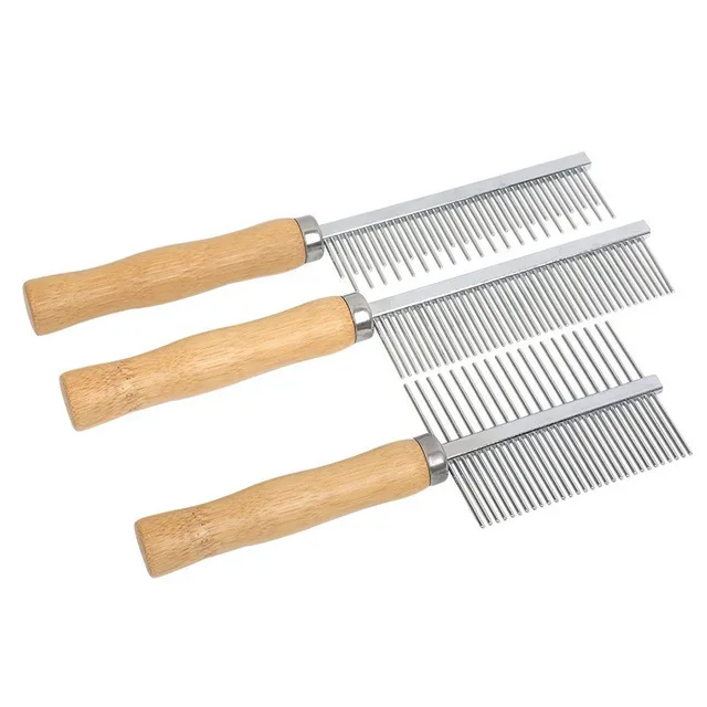 Dog Grooming Equipment Pet Hair Remover Cat Hair Comb Grooming Wooden Handle Cat Comb Smooth Hair Dog Brush Dog Accessories Dog Grooming Equipment Pet Hair Remover Cat Hair Comb Grooming Wooden Handle Cat Comb Smooth Hair Dog Brush Dog Accessories