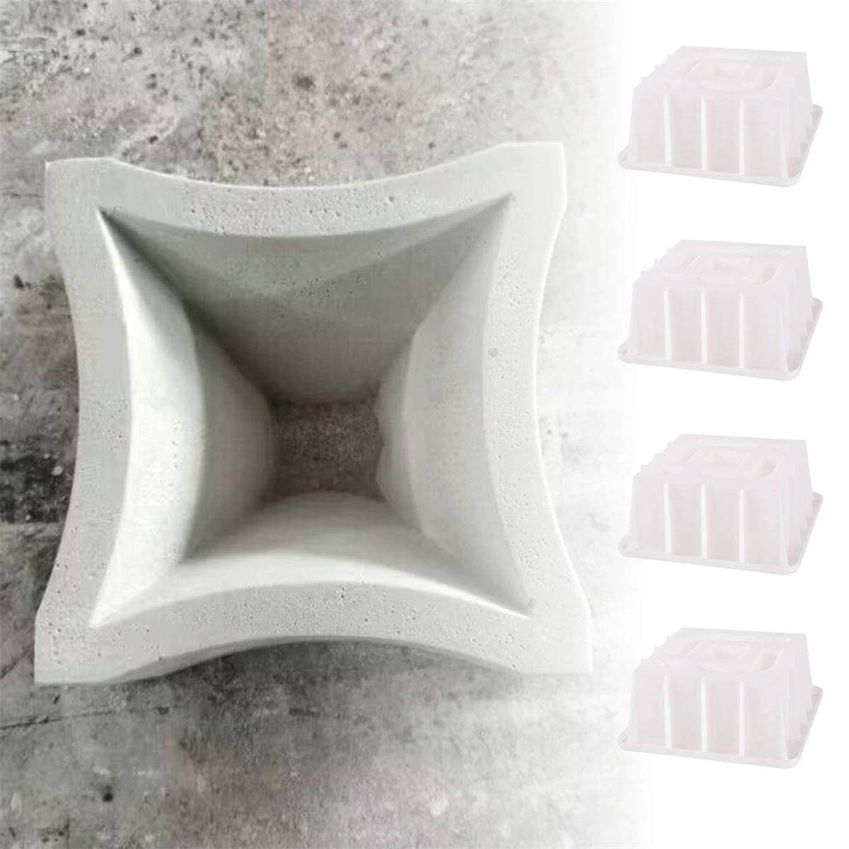 1Pc Antique Cement Flower Window Lattice Mold Fence Decoration for Courtyard Brick Carving concrete molds