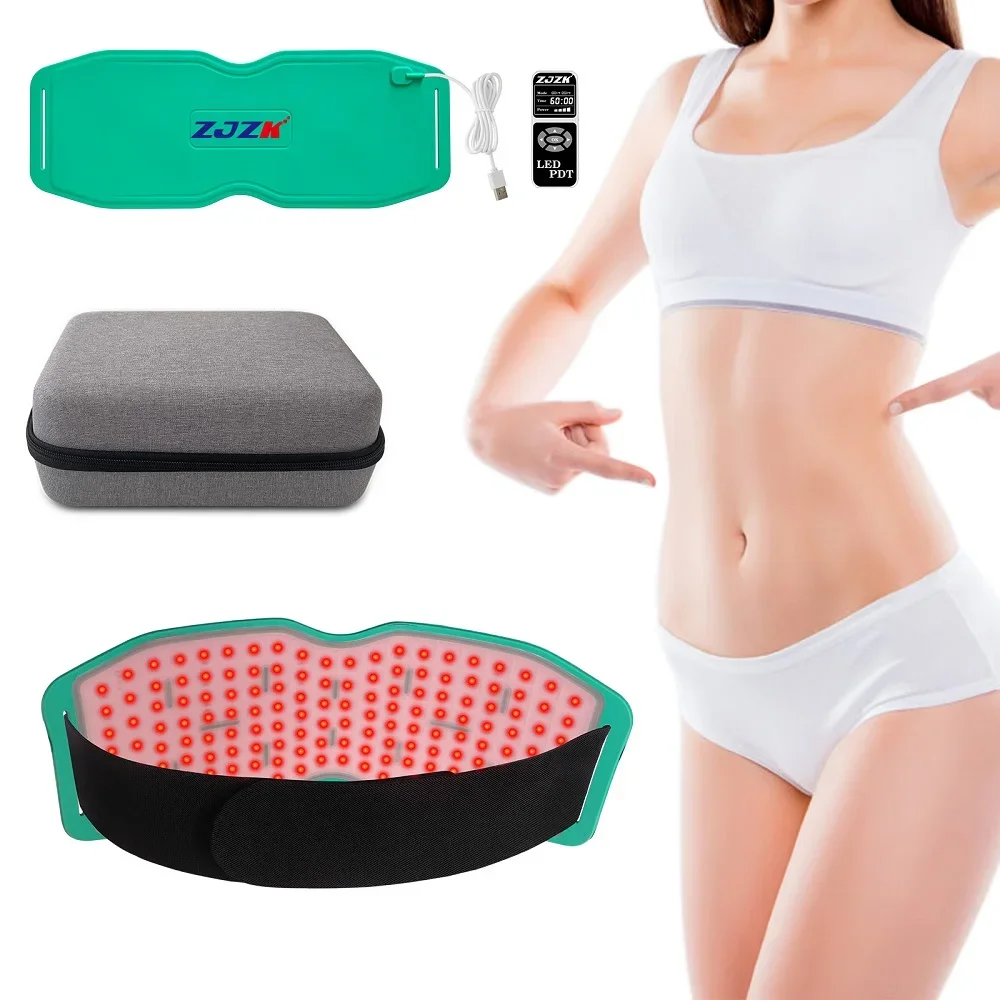 

ZJZK Christmas Gift Therapeutic Infrared Light Red Light Therapy Belt 660nm 850nm 940nm Back Knee Body Massage Equipement