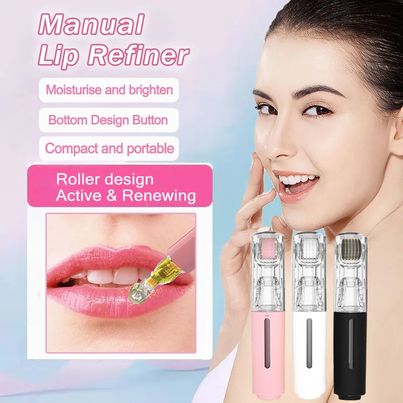 

New Lip Care Roller 105 Pins Portable Lip Massage Manual Lip Beauty Instrument Lip Care Beard Treatment & Serum Applicat