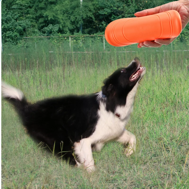 Sf1a0de2d8c034e10a4ec9f96362774c5c.jpg 15/18/22cm Fashion Dog Toy Flying Discs Pet Dogs Silicone Game Trainning Interactive Puppy Toys Puppy Pet Supplies