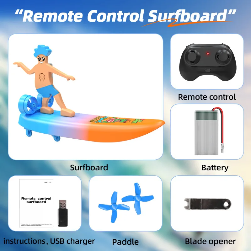 LM13E Rc Boat Electric Surfboard Amphibious Remote Control Vehicle outdoors Summer Pool Fun Toys Child Boy Girl Birthday Gift 6