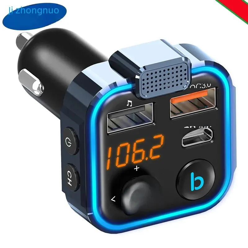 Qc30SuperFastChargingPd20wCarMp3BluetoothPlayerBt23AutomobileSpotlightFm