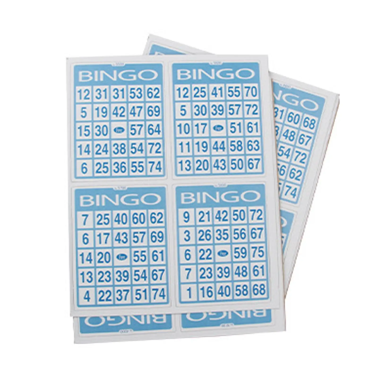 Traditional Bingo Game Portable Fortunate Number for Holiday Party Birthday