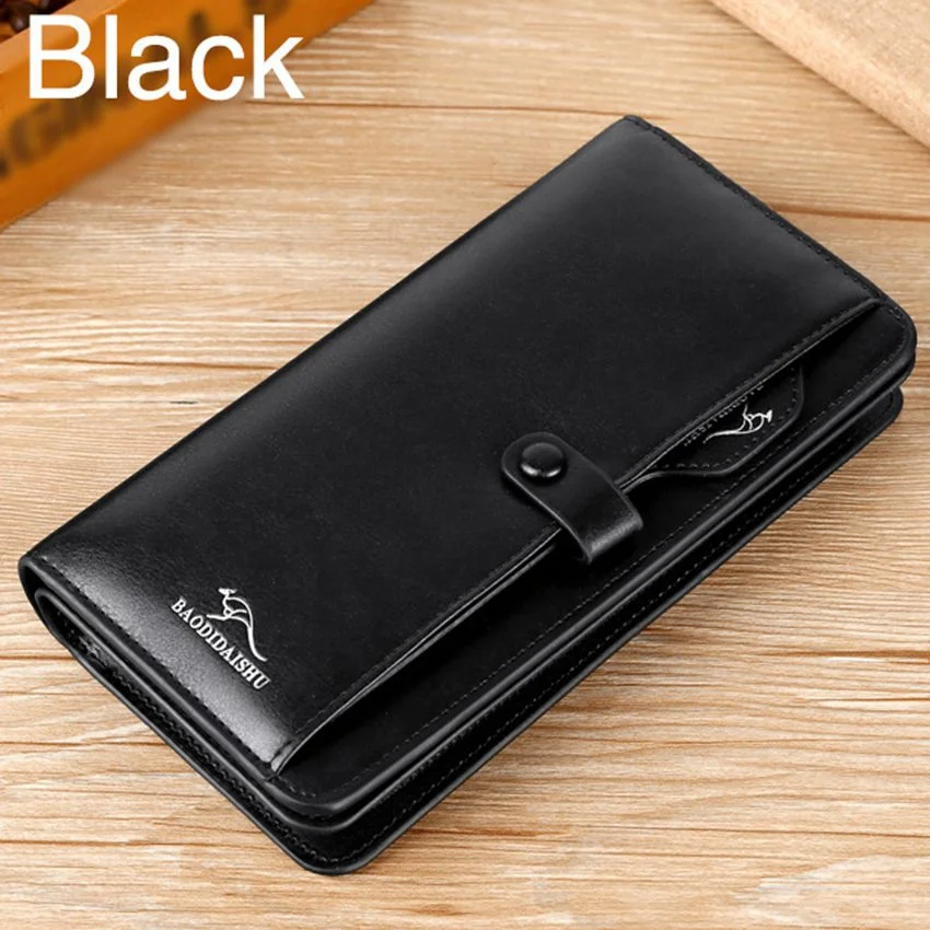 Retro men's Plutónium bőrből wallets Cipzár pénztárca Kézitáska stv pénztárca multifunctional bank/id rty jogosultja pénztárca