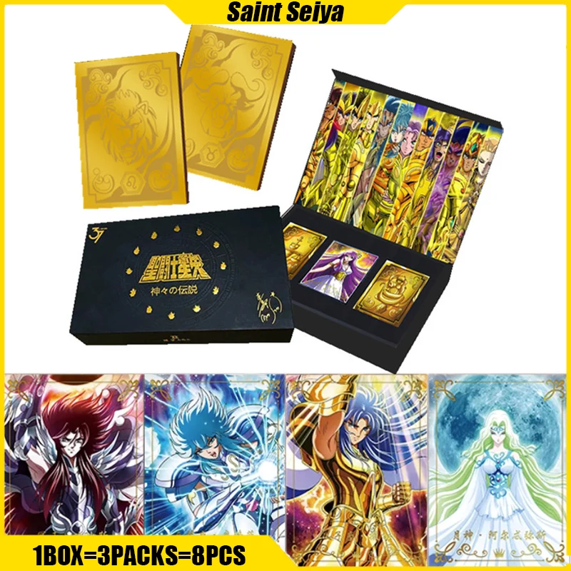 

Карты аниме на 37-ю годовщину Saint Seiya, коллекционная карточка с изображением мистери, настольная игра, игрушки на Хэллоуин, подарки на день рождения для мальчиков и девочек
