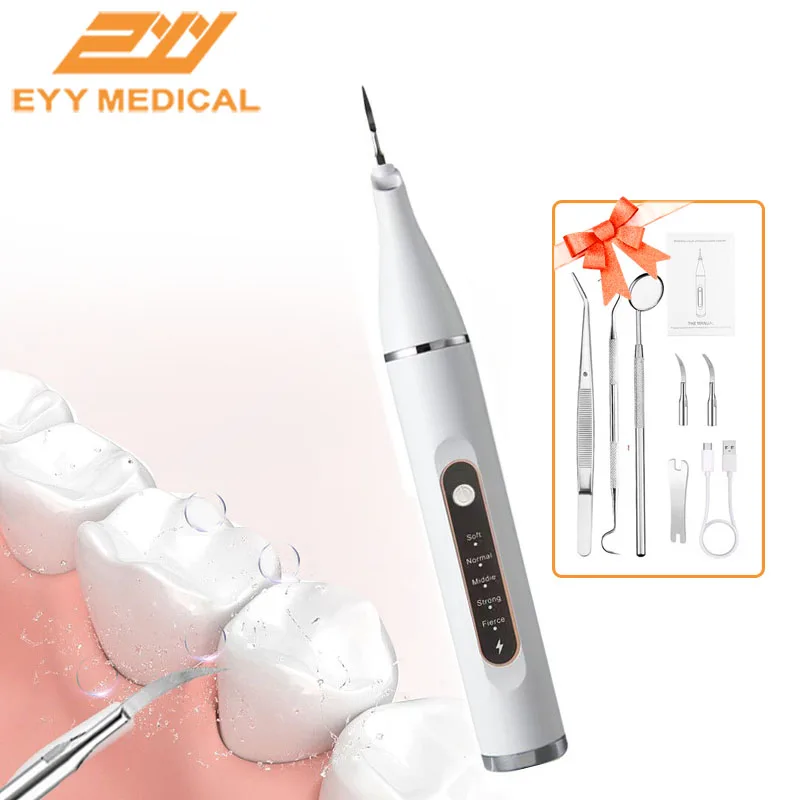 Dental Ultrasound Scaler Electric Tooth Cleaning Tool Oral Care Plaque Spatula Removes Tartar Dental Scraper Dental Instrument pet dog teeth cleaning tool tartar remover stick tooth scraper toothbrush stainless steel double head breath fresher accessories