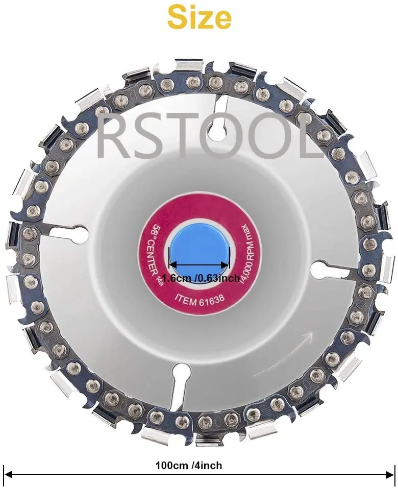 WoodCarvingSawDisc4AngleGrinderChainsawGrindingSharpingWheel