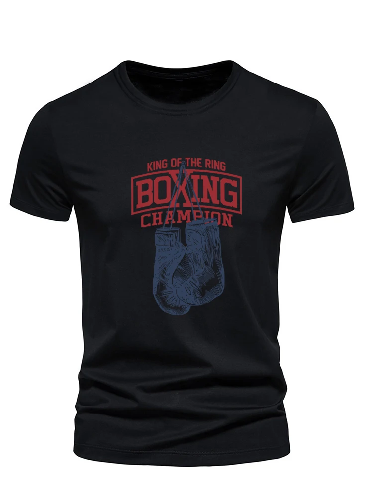 تي شيرتات مطبوعة للرجال للملاكمة ، ملابس رياضية ،...