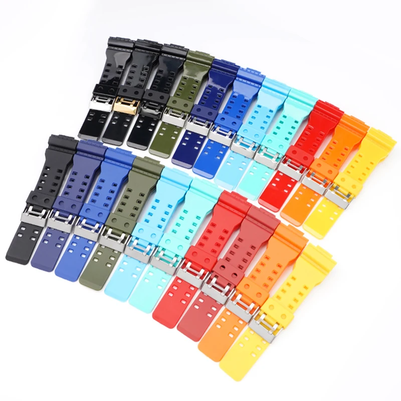 Cinturino Per Casio G-Shock Ga-110/400/700/Gaw100/Gax100/Gr-8900/Gw-8900/G-8900 Cinturino Sportivo Impermeabile 16Mm Bracciale In Resina Tpu