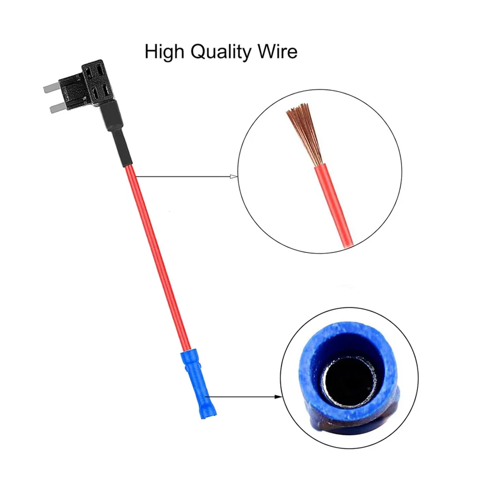 Micro2 Sicherungsadapter - Verbesserter Inline-Sicherungsadapter für Wohnmobile, 12V ATR Add-a-Circuit Flachsicherungsadapter mit 5 Ampere Micro2 Sicherung – Detail 4