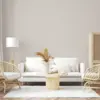 Linen Wallpaper PVC Self-Adhesive Waterproof Faux Imitation Cloth Vinyl Wall Sticker Solid Color Decor Furniture Bedroom Sticker 5