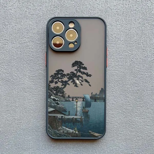 Japanese Aesthetic Landscape Phone Case - Artistic Scenery Back Cover
