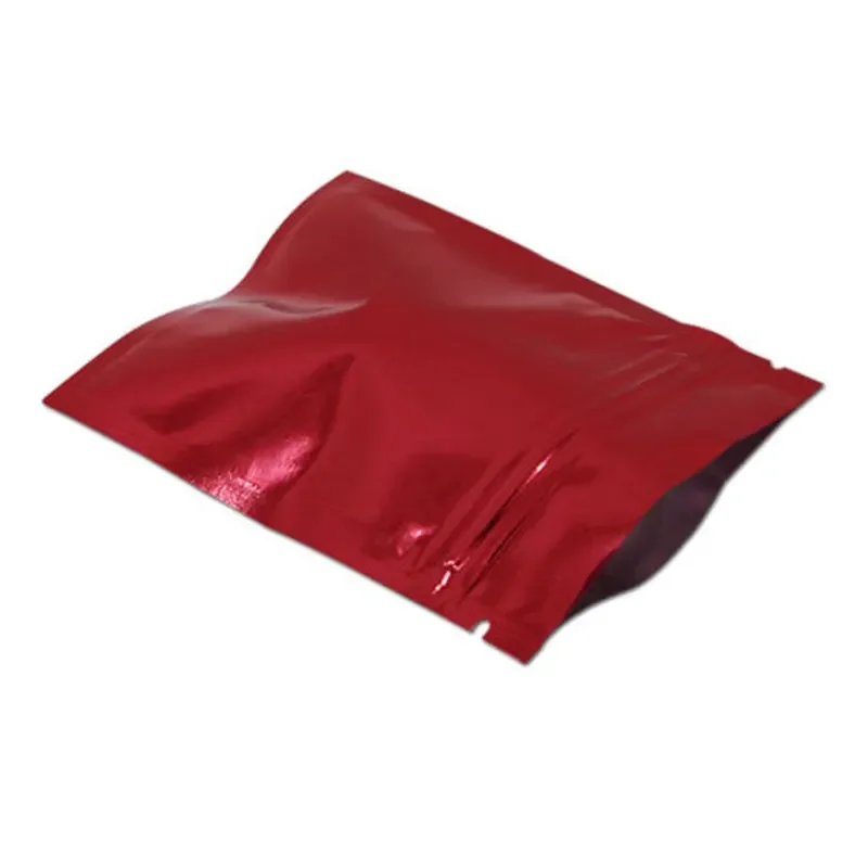 6 sizes 10 colours 100pcs Heat Seal Aluminum Foil Ziplock Bags Flat Zip Lock Package Bag Retail Plastic Foil Zip Bags Reclosable